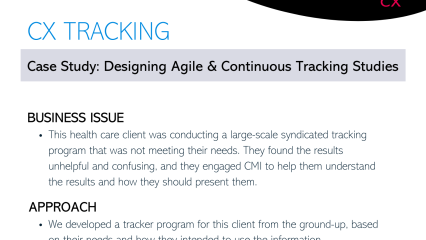Case Study: Agile CX Tracking