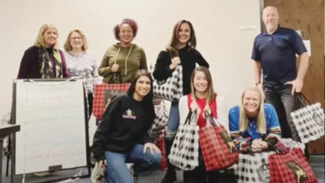 CMI co-workers volunteering for Ronald McDonald House at Christmas time